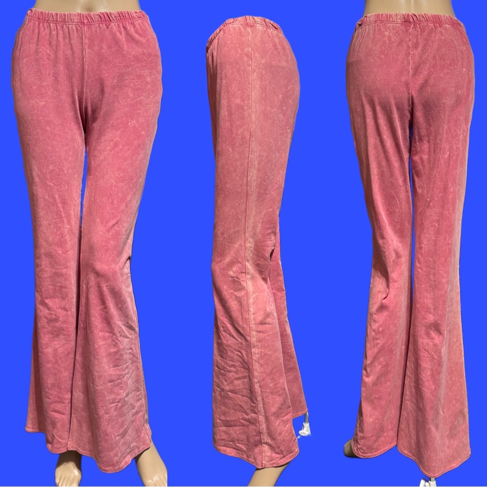 “NEW” 
Stretch Bell Bottom Pants, Elastic Band Waist,
Flare leg, 
Yoga pants